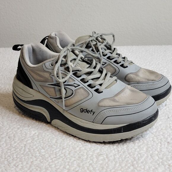 Gdefy Gravity Defyer Men's Size 9 Extra Wide Ion Gray Shoes US TB9022MGS-XW - Picture 1 of 12